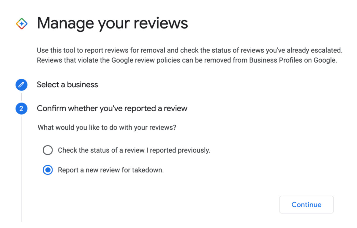 Manage your reviews