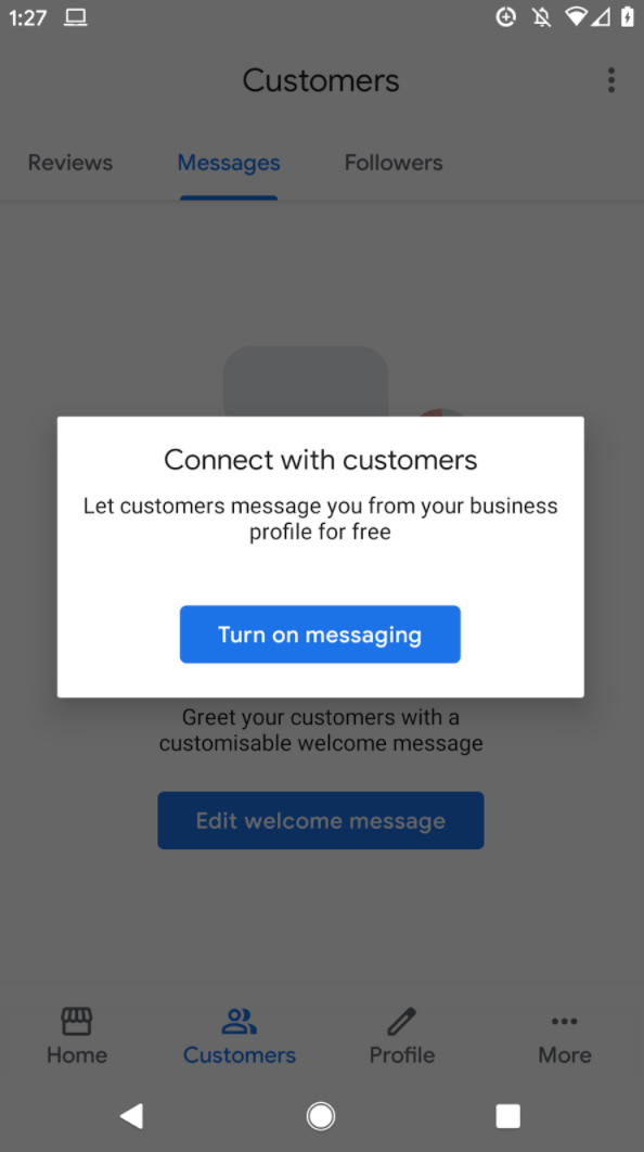 Google Business Profile Messaging