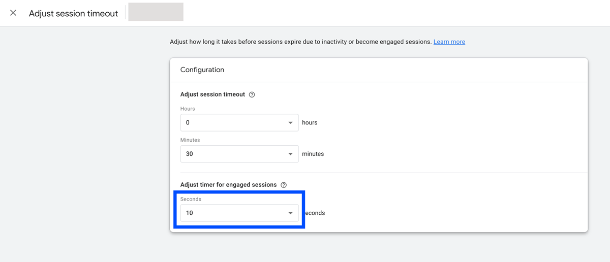 GA4 Adjust Session Timeout
