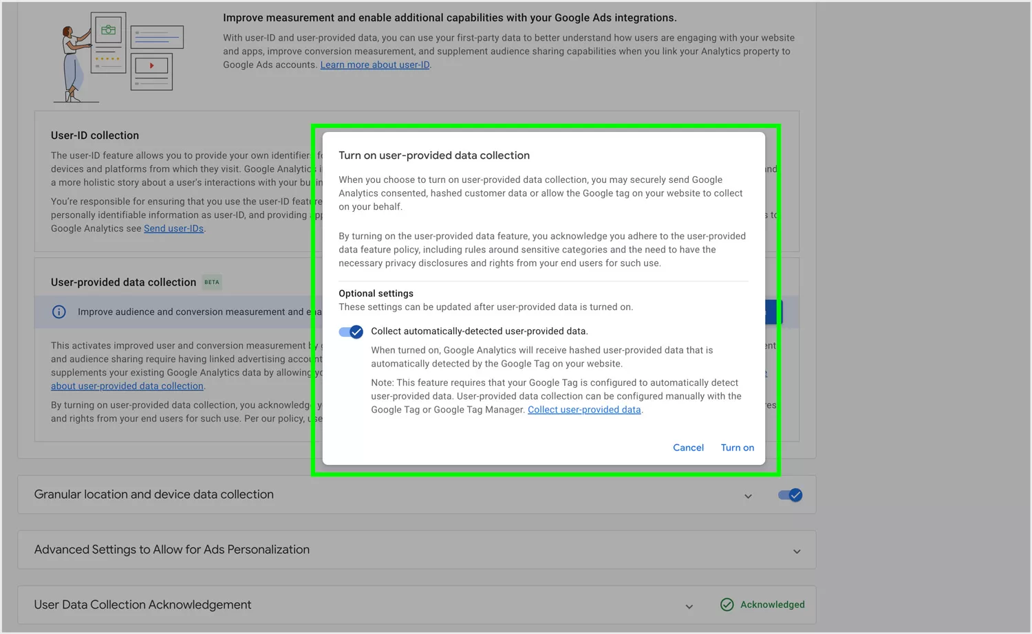 GA4 User Provided Data Collection